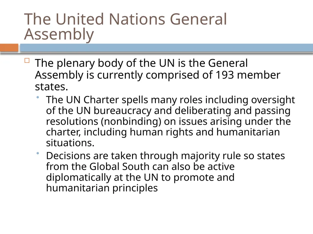 Chapter 4: The United Nations and Multilateral - slide 16 of 20