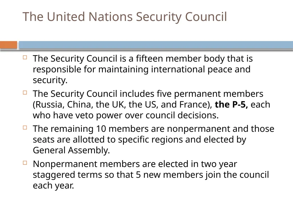 Chapter 4: The United Nations and Multilateral - slide 4 of 20