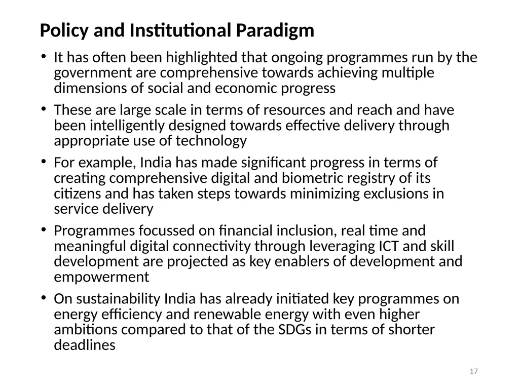 Means of Implementation -MoI (Focus SDG 17) Sachin - slide 17 of 21