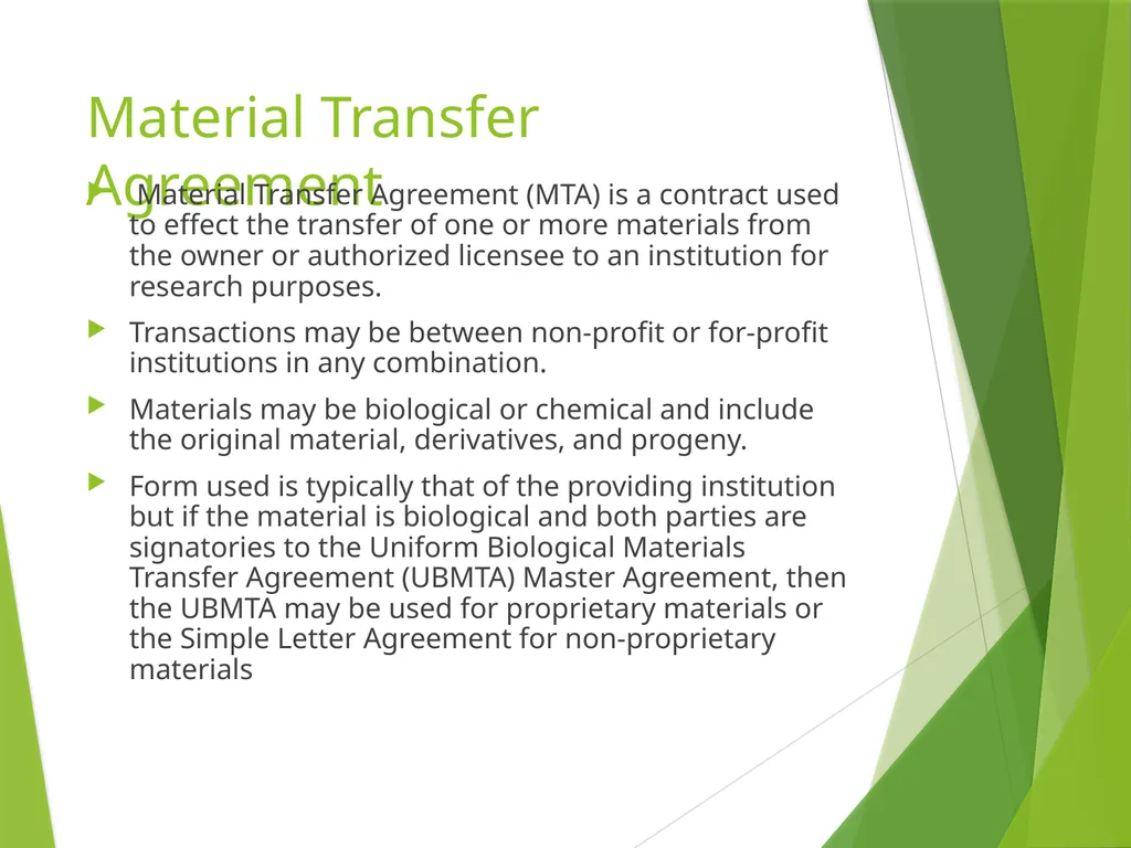 Research Contracts and Agreements Sarah J. White, - slide 7 of 53