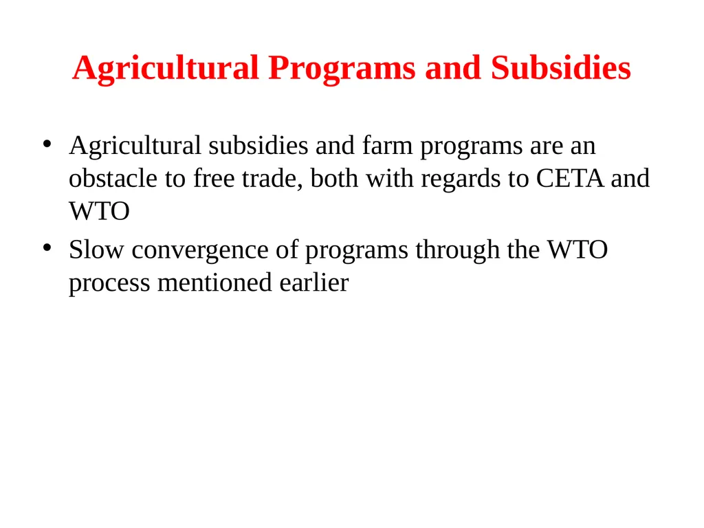 Agriculture and Food in International Trade G. - slide 15 of 30