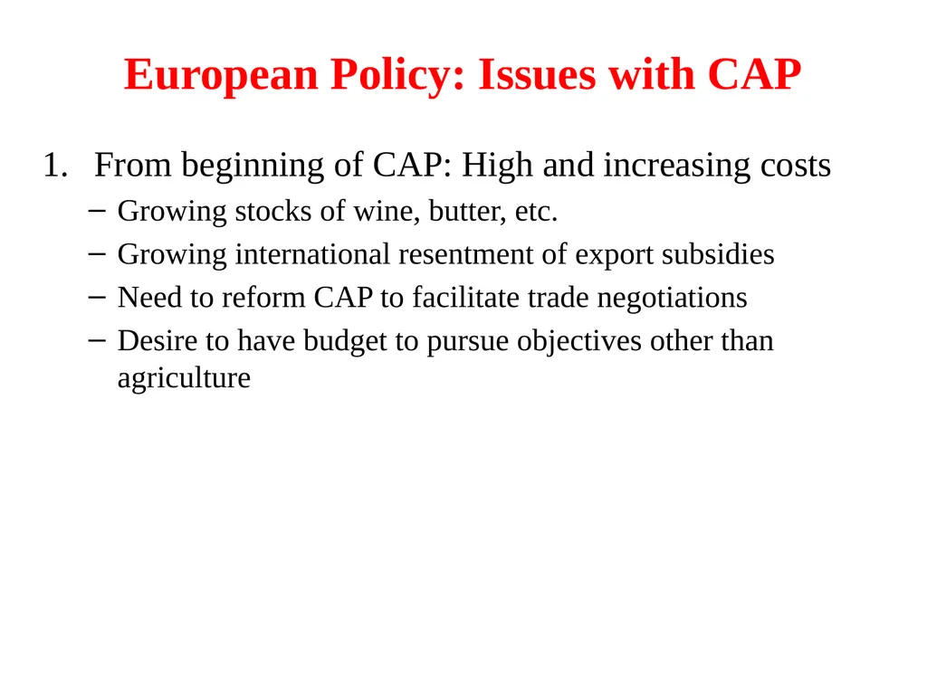 Agriculture and Food in International Trade G. - slide 17 of 30