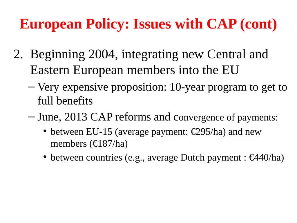 Agriculture and Food in International Trade G. - slide 18 of 30