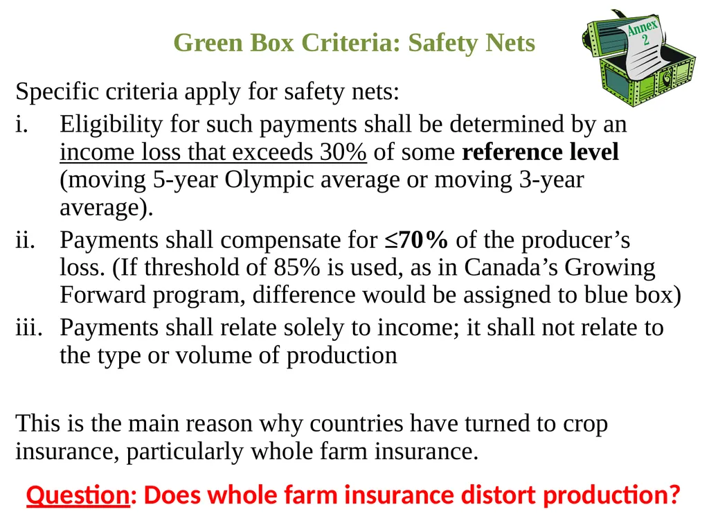 Agriculture and Food in International Trade G. - slide 9 of 30