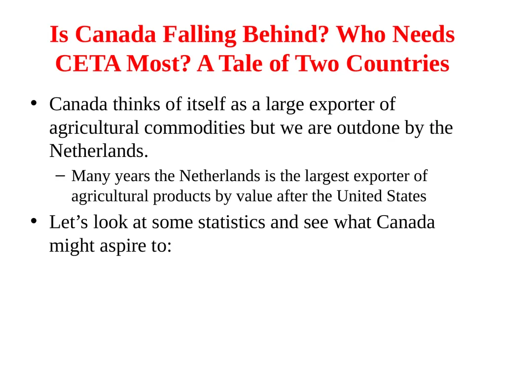 Agriculture and Food in International Trade G. - slide 23 of 30