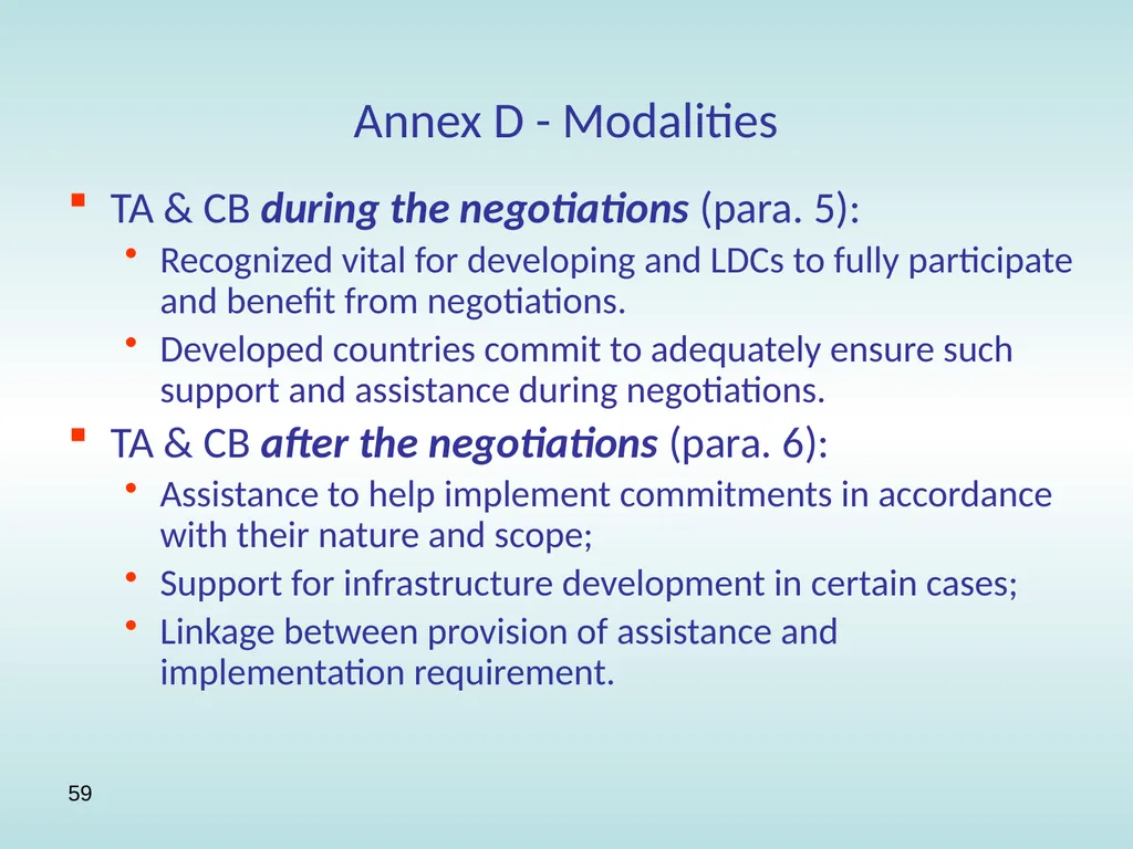 11:15 – 12:30 Trade facilitation: basic concepts, - slide 59 of 67