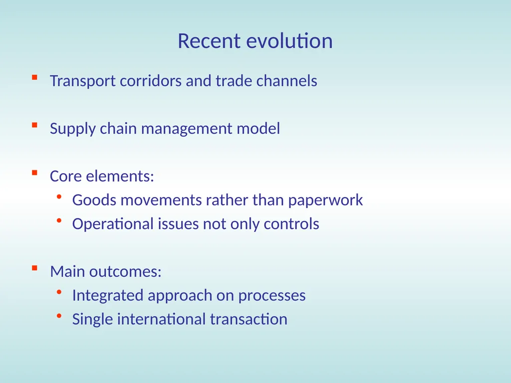 11:15 – 12:30 Trade facilitation: basic concepts, - slide 6 of 67