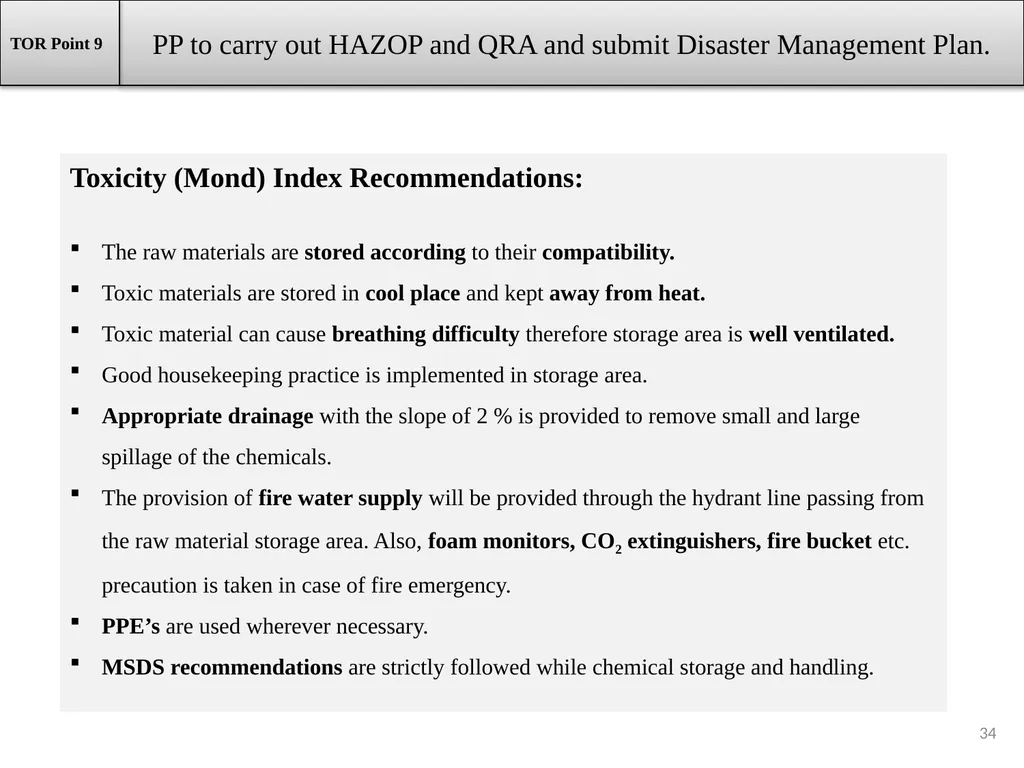 About Project & Project Proponent M/s Insulations - slide 34 of 70