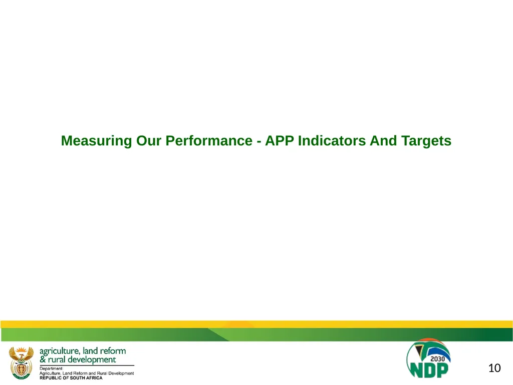 DALRRD 2021/22 ANNUAL PERFORMANCE PLAN (APP) - slide 18 of 42