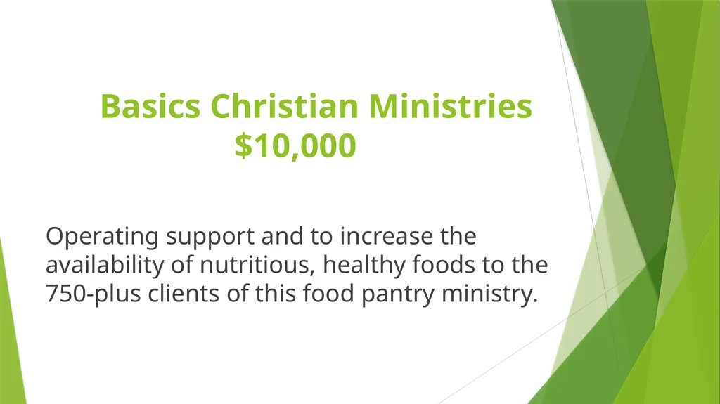 A Healthy Connection Honoring Our 2018 Grant - slide 22 of 54