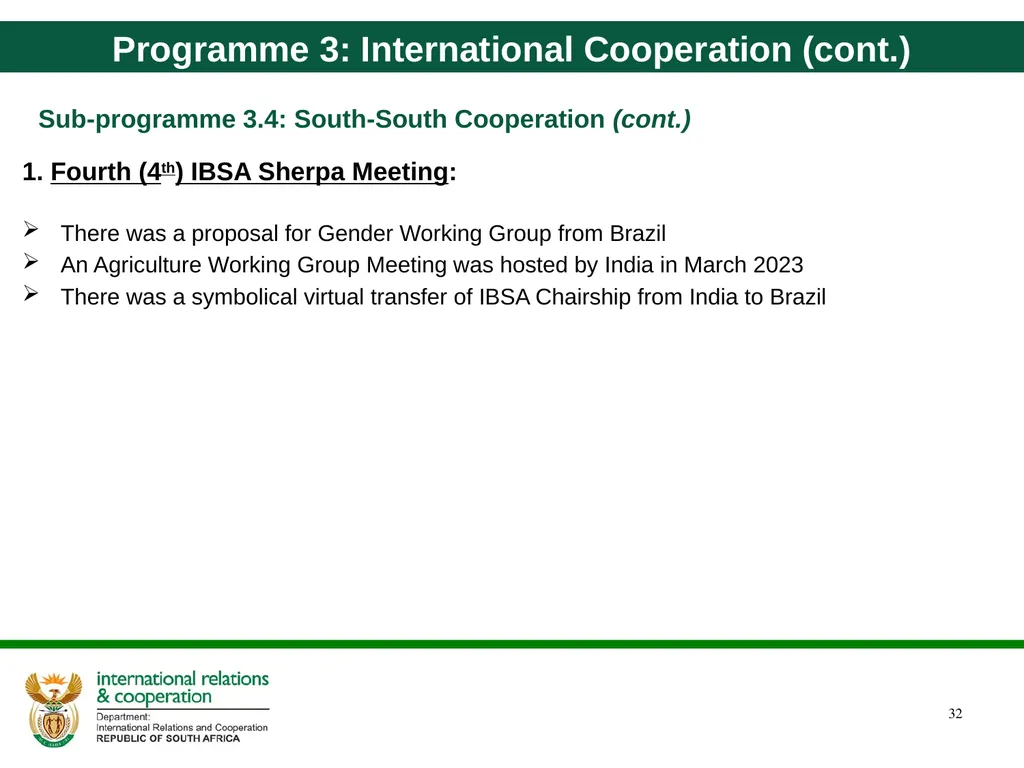 Quarter 4 Report on Performance Information and - slide 32 of 45