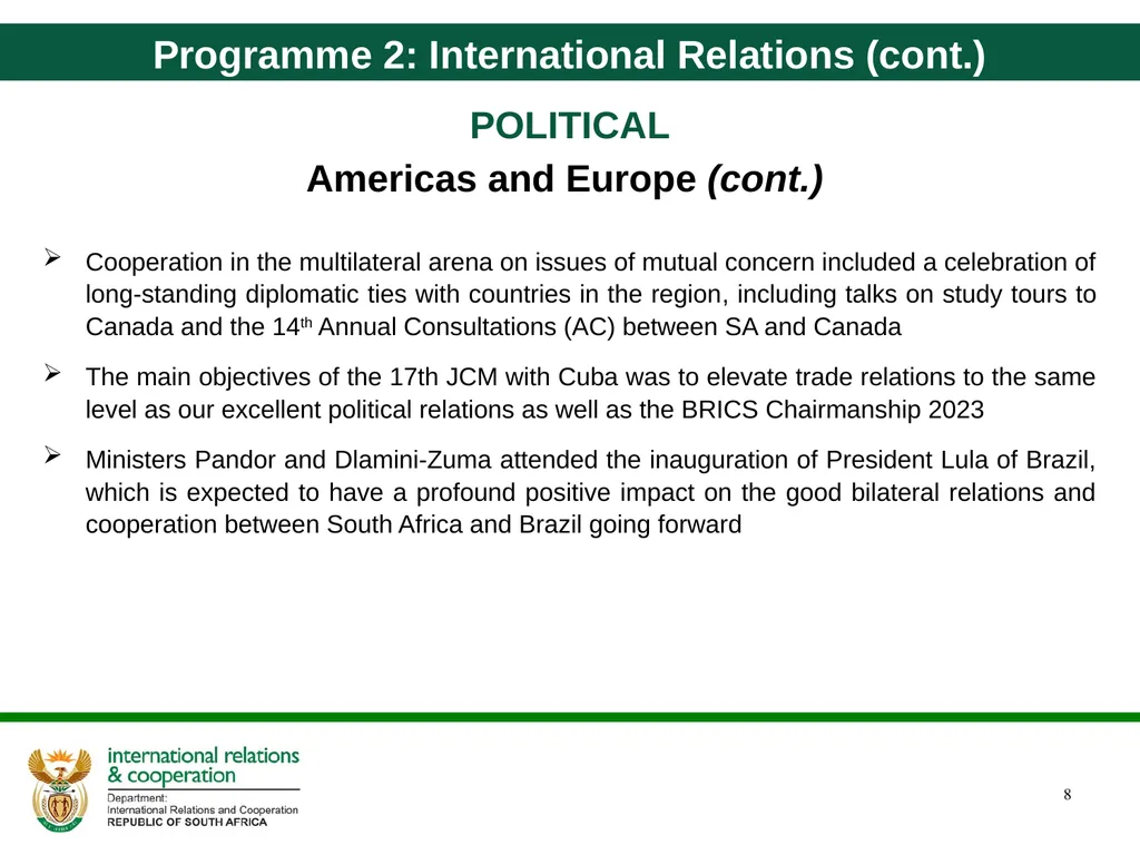 Quarter 4 Report on Performance Information and - slide 8 of 45