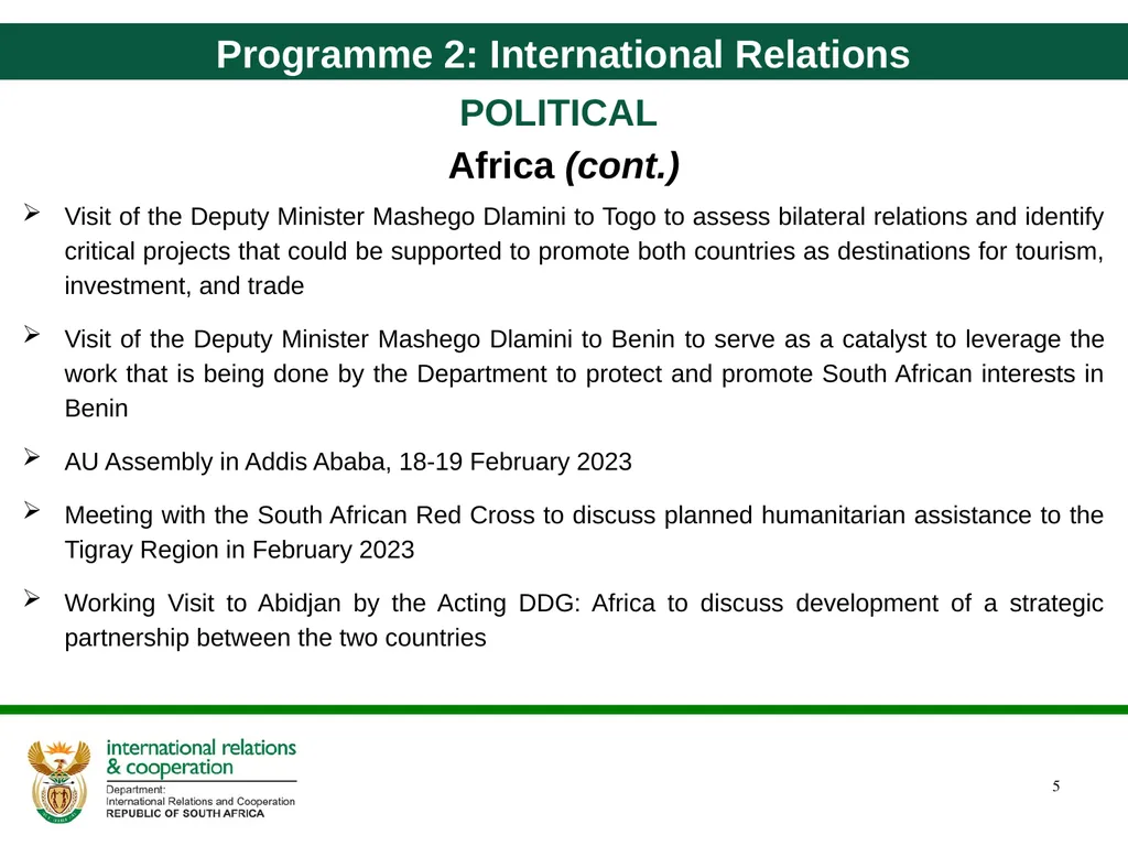 Quarter 4 Report on Performance Information and - slide 5 of 45