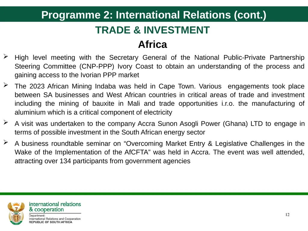 Quarter 4 Report on Performance Information and - slide 12 of 45