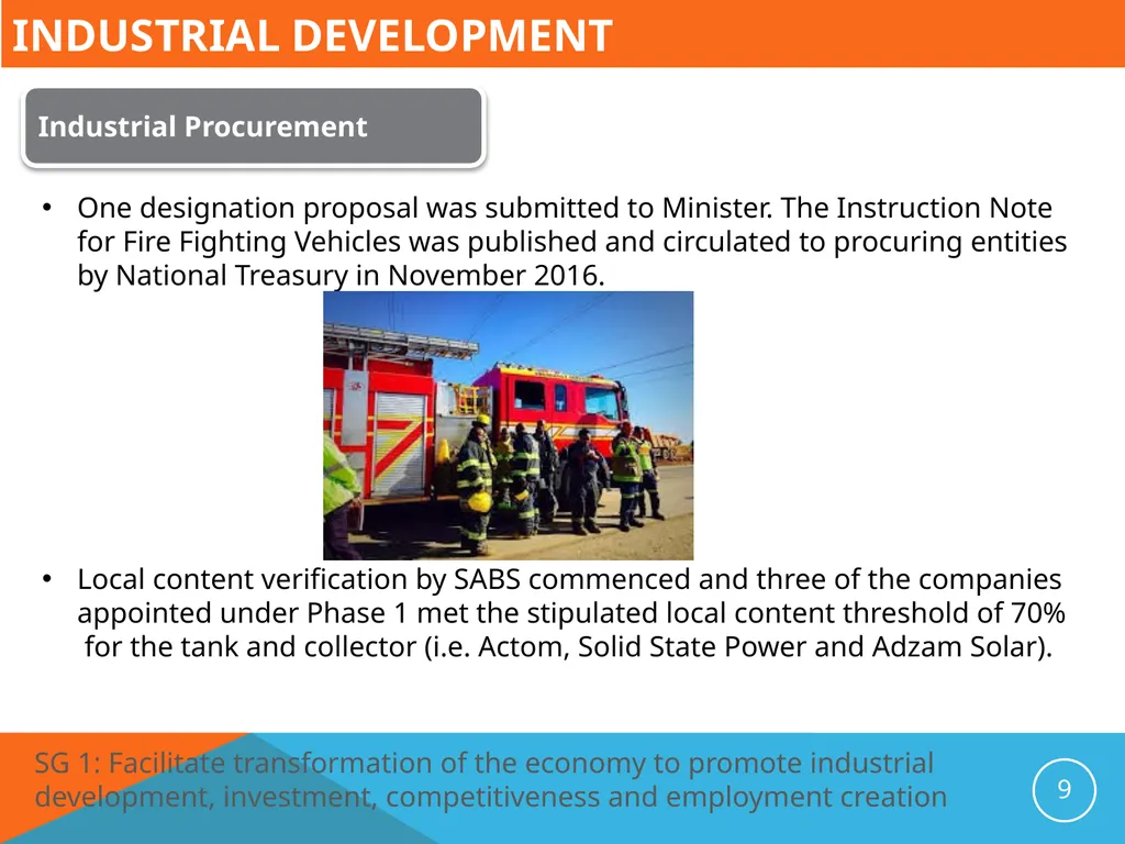 Presentation to the Portfolio Committee on Trade - slide 9 of 37