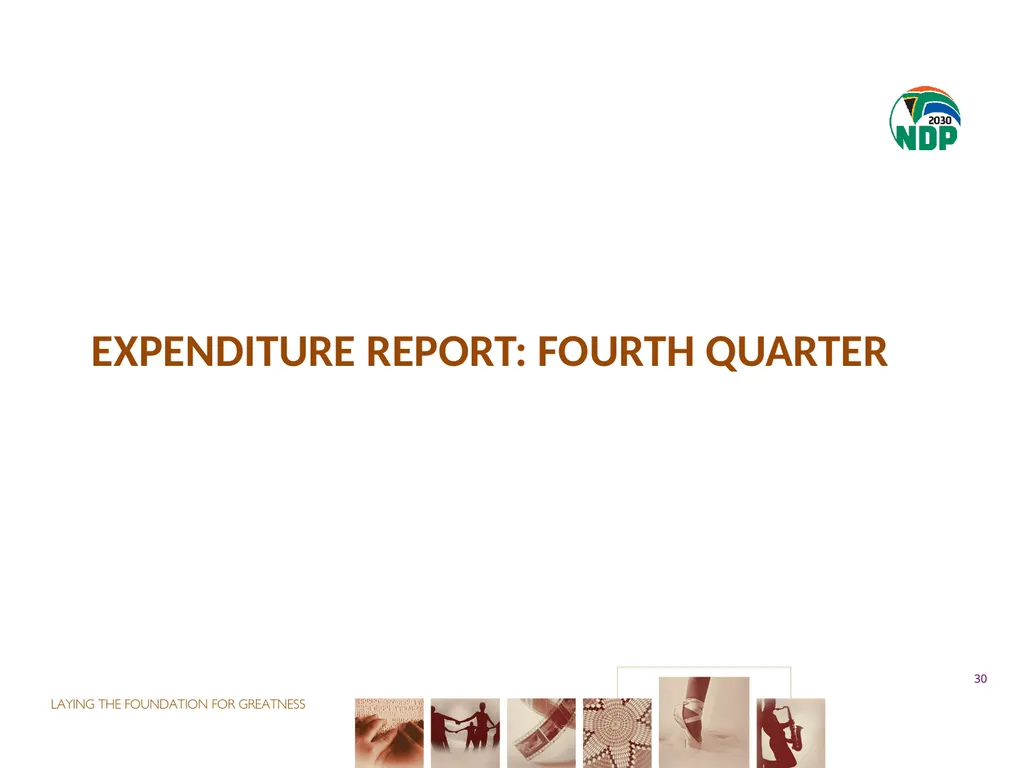 fourth QUARTER PERFORMANCE REPORT - slide 30 of 52