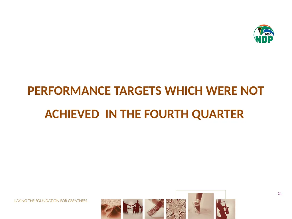 fourth QUARTER PERFORMANCE REPORT - slide 24 of 52