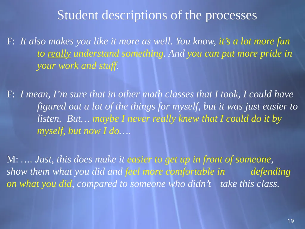 PERC, Portland July 18th, 2013 From Theory to - slide 19 of 24