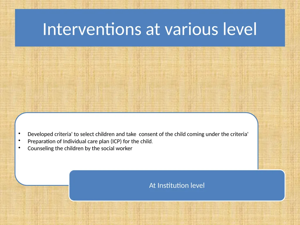 De-institutionalization and Family Reunification - slide 15 of 21