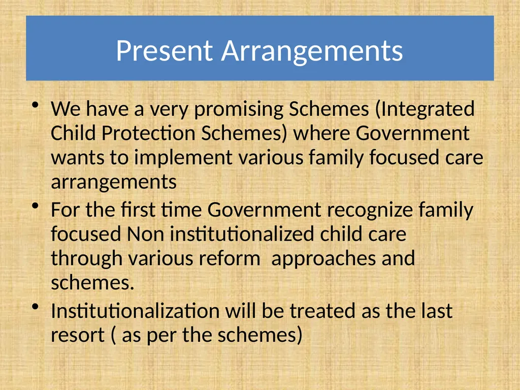 De-institutionalization and Family Reunification - slide 9 of 21