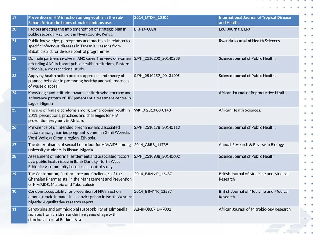 Elvis Enowbeyang Tarkang, PhD Chemical Pathologist - slide 9 of 16