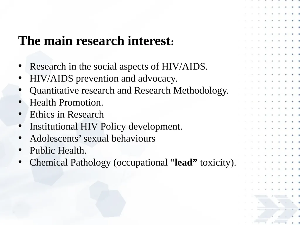 Elvis Enowbeyang Tarkang, PhD Chemical Pathologist - slide 2 of 16