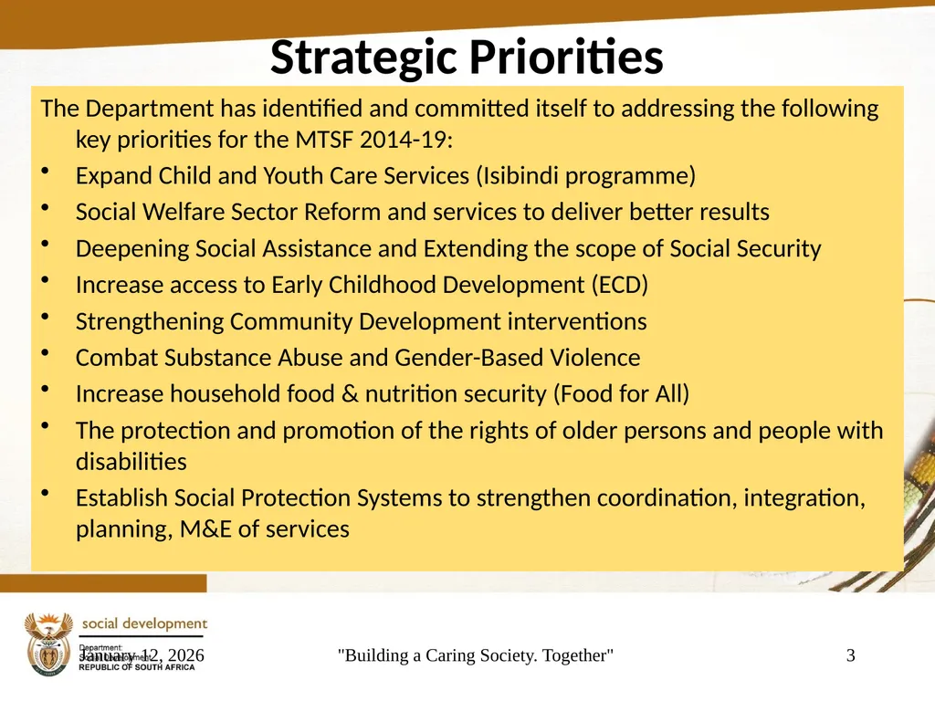"Building a Caring Society. Together" 1 DSD Annual - slide 3 of 108
