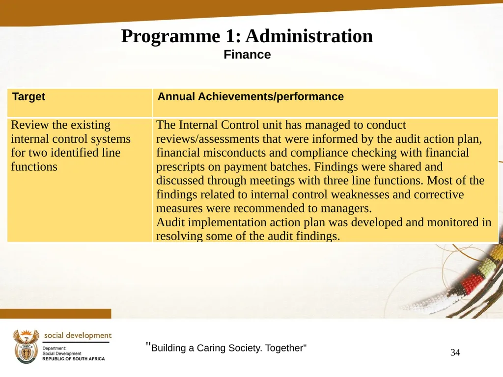 "Building a Caring Society. Together" 1 DSD Annual - slide 34 of 108