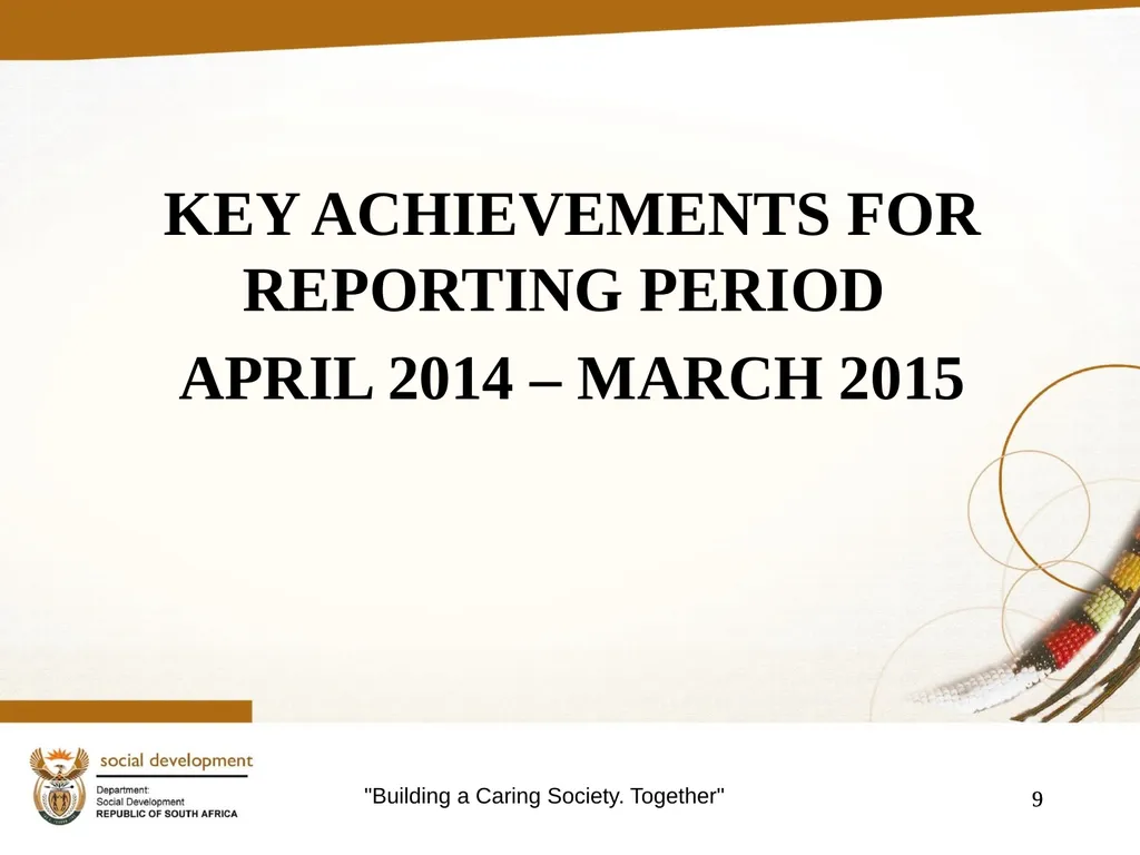 "Building a Caring Society. Together" 1 DSD Annual - slide 9 of 108