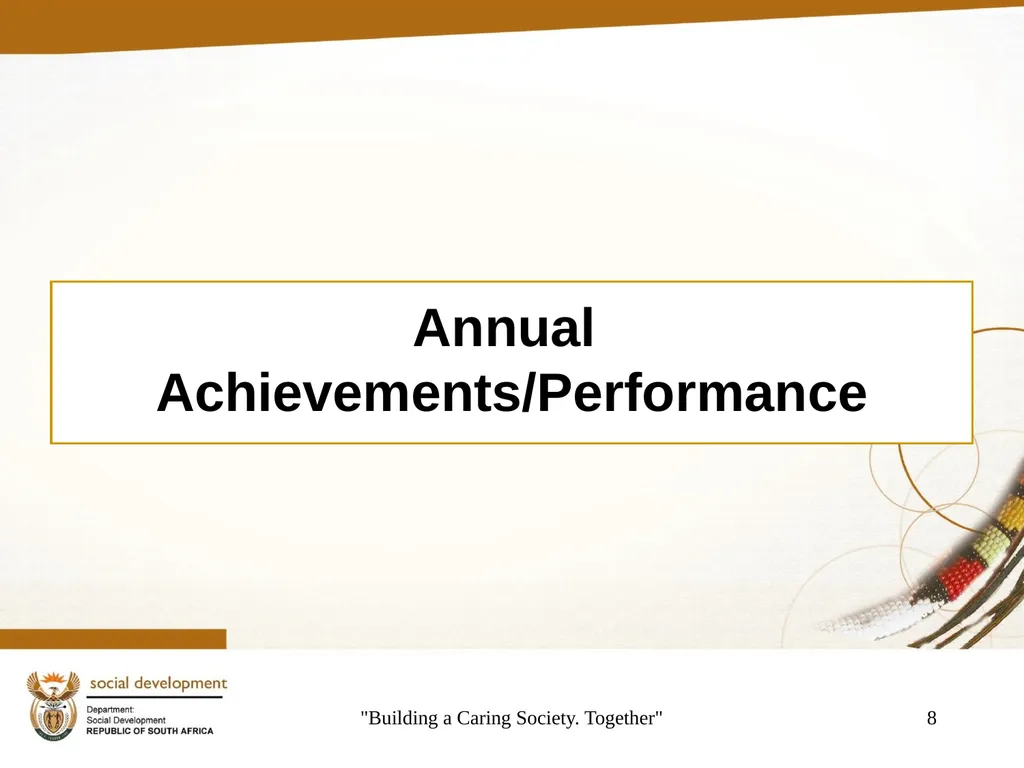 "Building a Caring Society. Together" 1 DSD Annual - slide 8 of 108