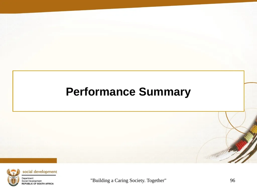 "Building a Caring Society. Together" 1 DSD Annual - slide 96 of 108