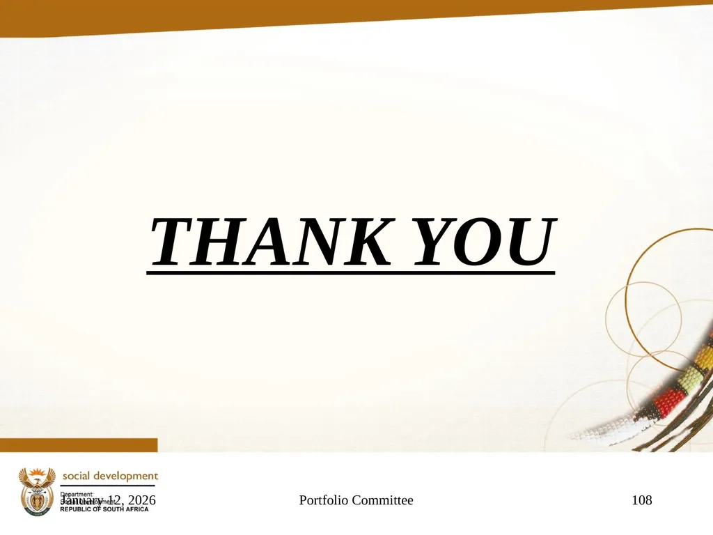 "Building a Caring Society. Together" 1 DSD Annual - slide 108 of 108