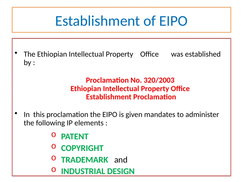 May 6 to 8, Cairo/Egypt Second WIPO Inter-Regional - slide 5 of 34