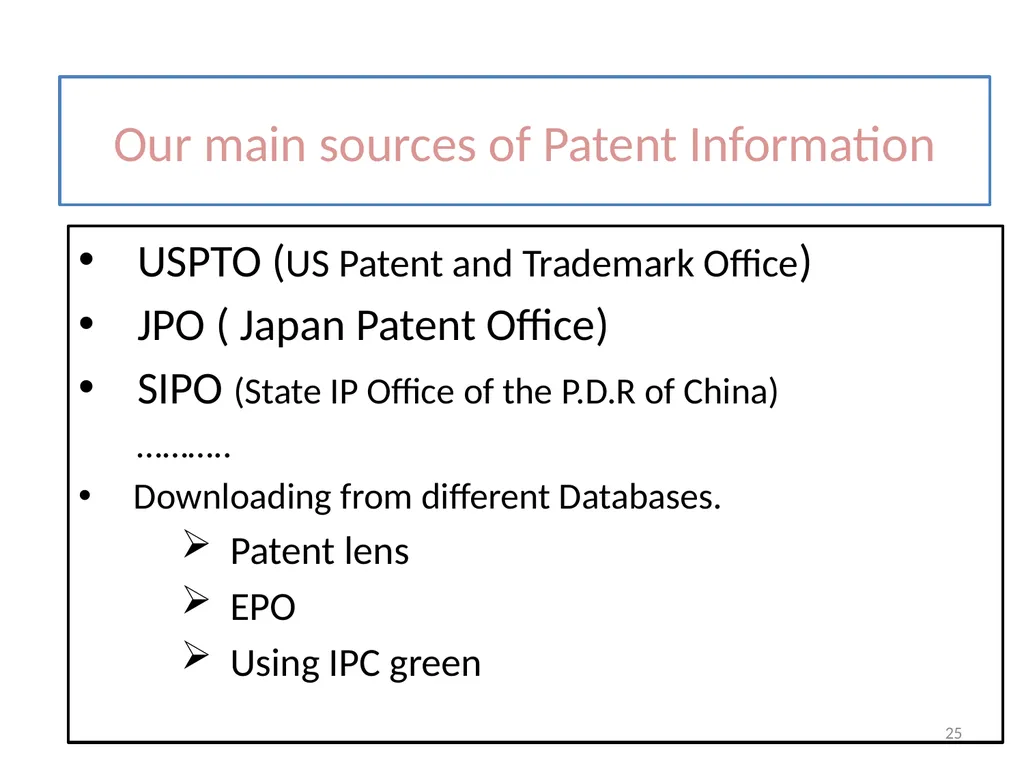 May 6 to 8, Cairo/Egypt Second WIPO Inter-Regional - slide 25 of 34