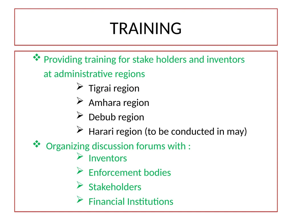 May 6 to 8, Cairo/Egypt Second WIPO Inter-Regional - slide 31 of 34