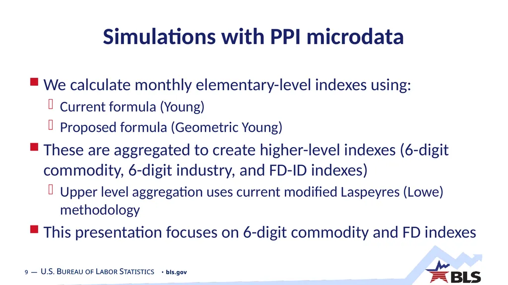 What is the Appropriate Index Formula to Estimate - slide 9 of 25