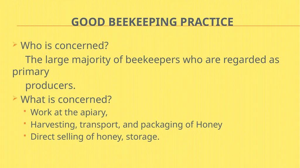 Challenges of exporting honey from Myanmar - slide 17 of 27