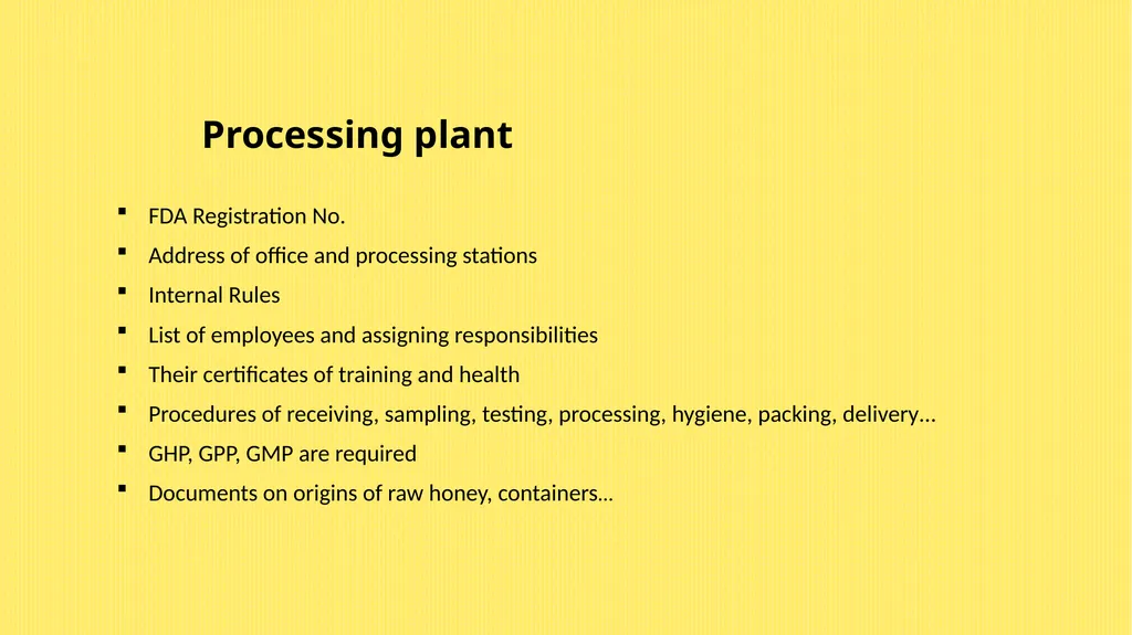 Challenges of exporting honey from Myanmar - slide 26 of 27