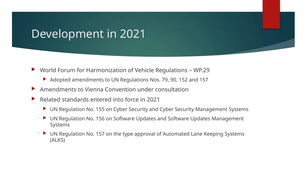 Autonomous vehicles, standardization & - slide 7 of 13
