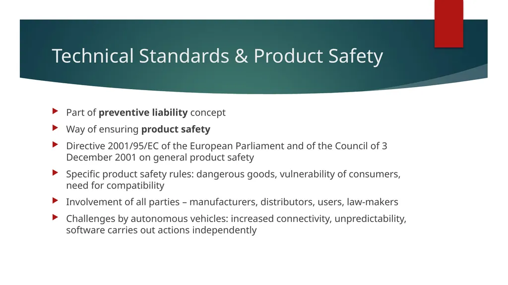 Autonomous vehicles, standardization & - slide 2 of 13