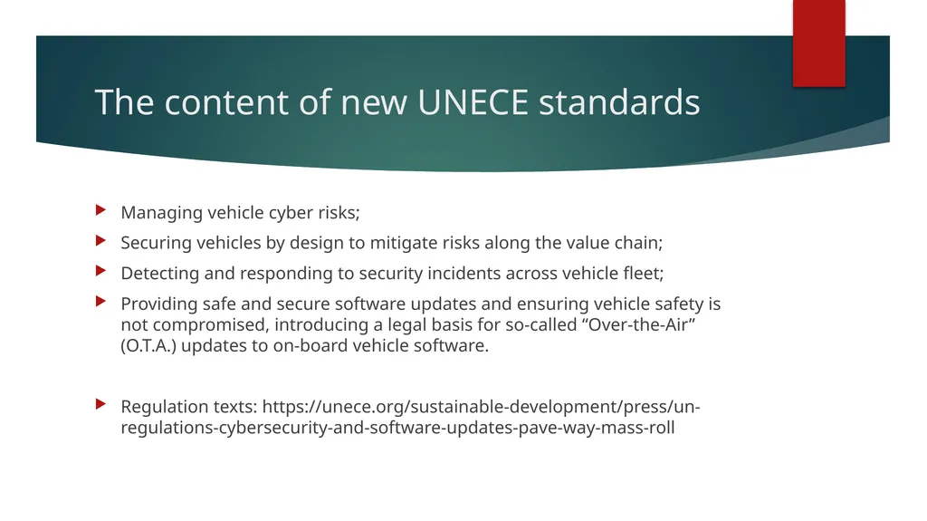 Autonomous vehicles, standardization & - slide 8 of 13