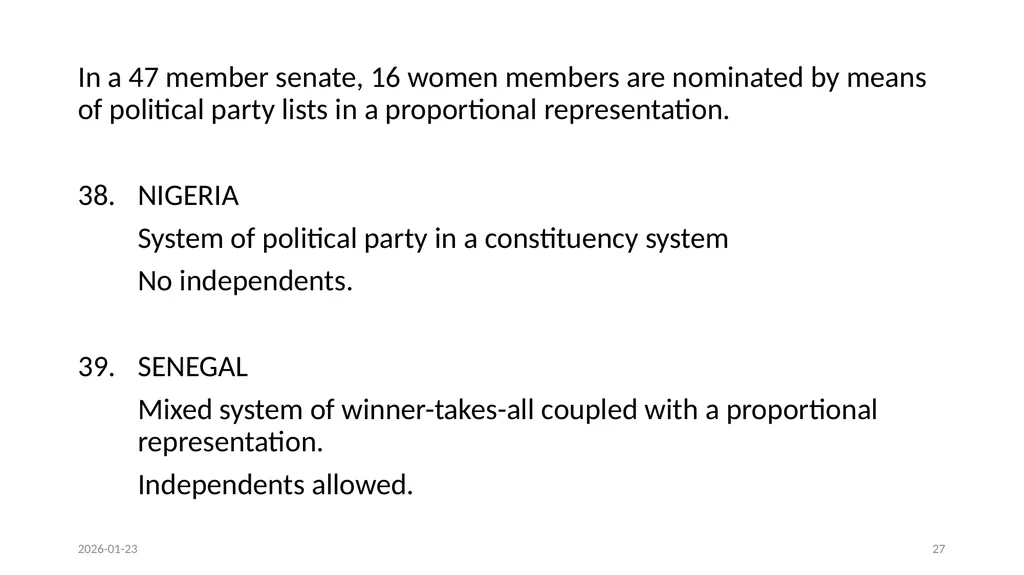 OVERVIEW OF THE CONSTITIONAL COURT JUDGEMENT AND - slide 27 of 34