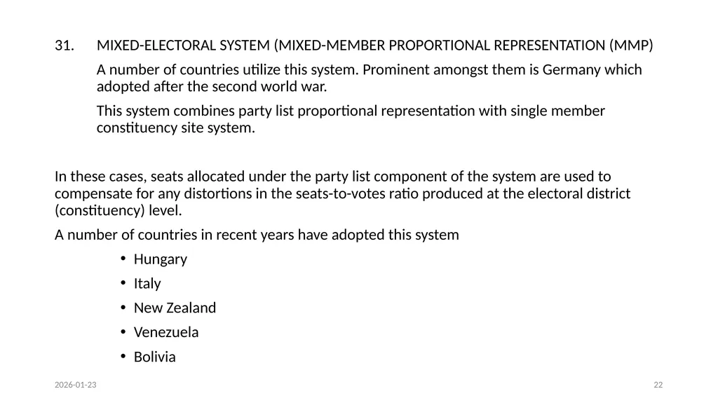 OVERVIEW OF THE CONSTITIONAL COURT JUDGEMENT AND - slide 22 of 34
