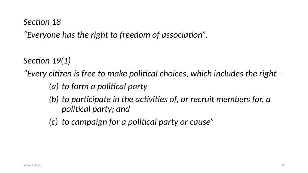OVERVIEW OF THE CONSTITIONAL COURT JUDGEMENT AND - slide 4 of 34
