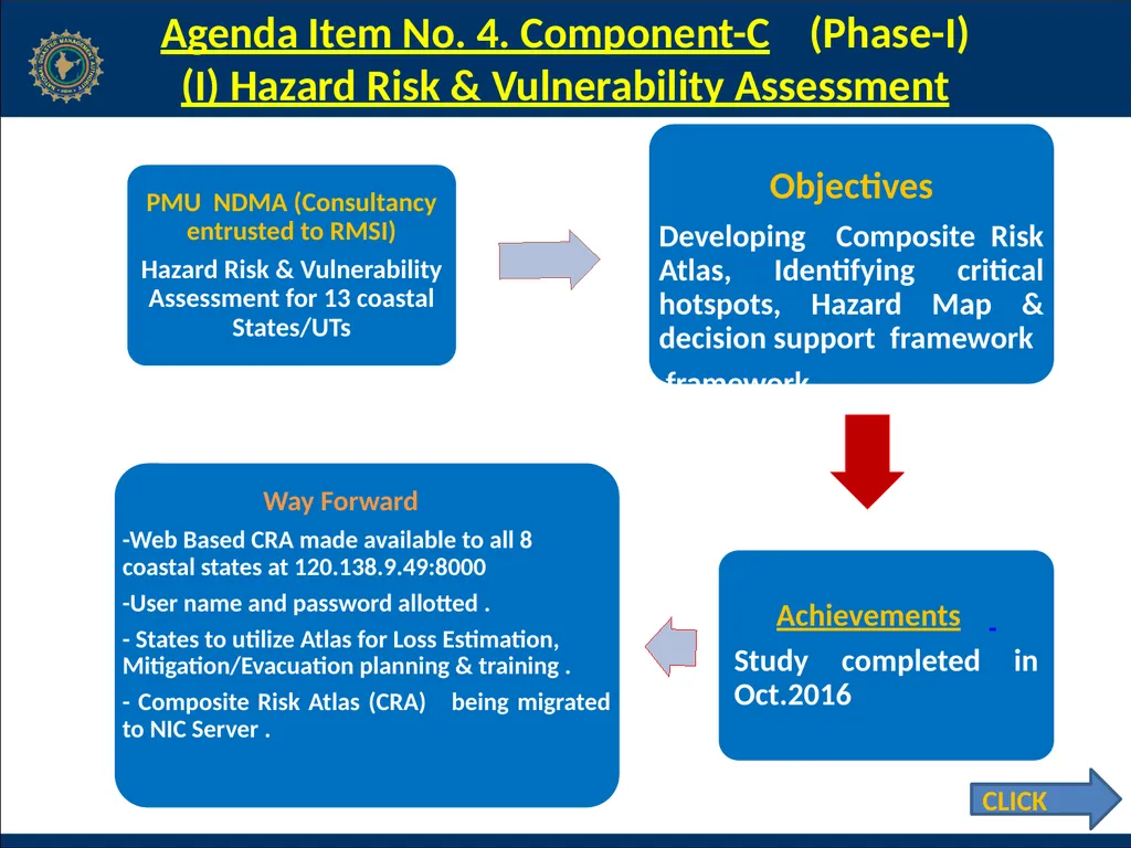 NCRMP Phase-I, Project Steering Committee Meeting - slide 9 of 30
