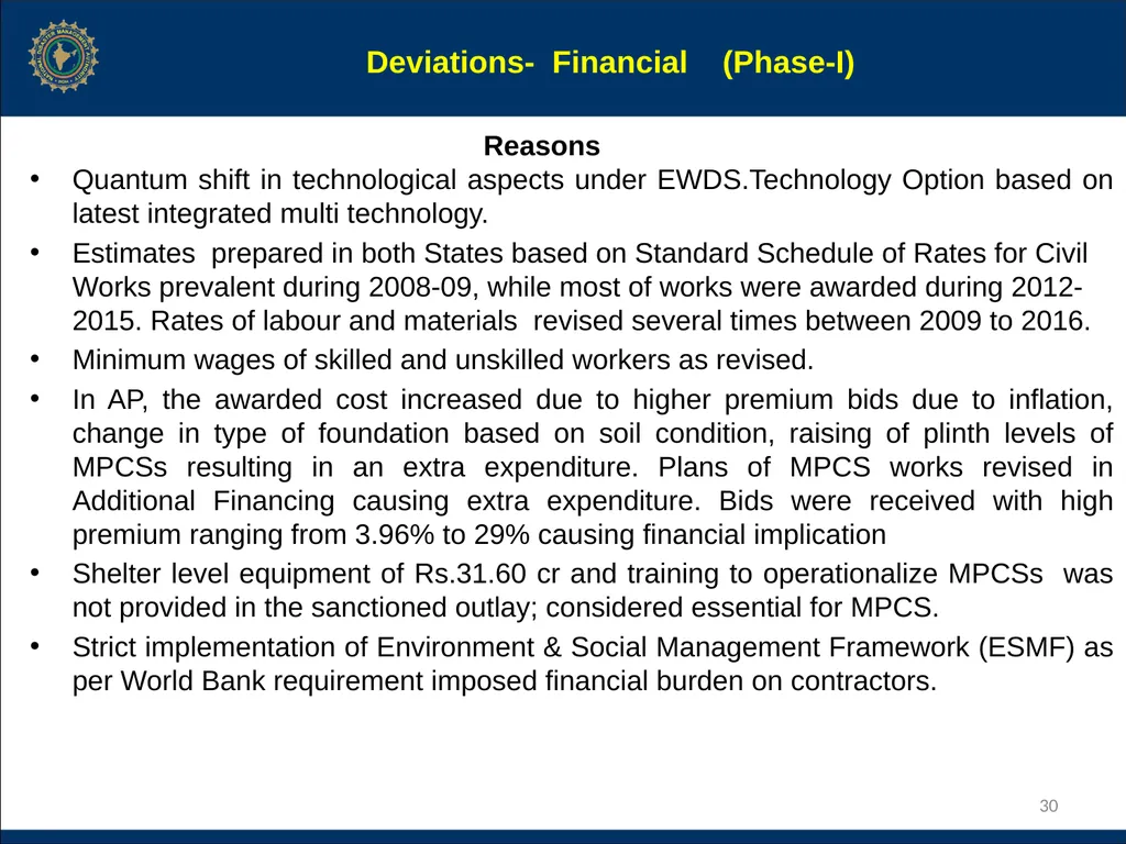 NCRMP Phase-I, Project Steering Committee Meeting - slide 30 of 30