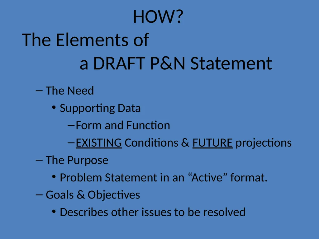 Defining Data Driven Needs for the Project Purpose - slide 8 of 23