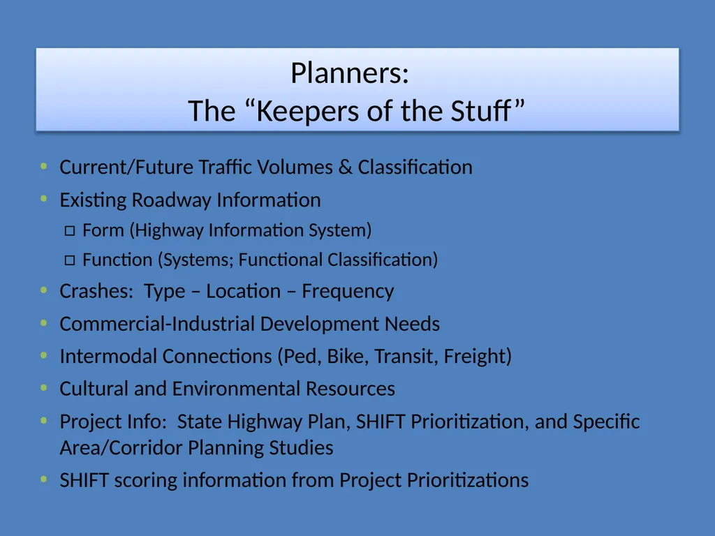 Defining Data Driven Needs for the Project Purpose - slide 11 of 23