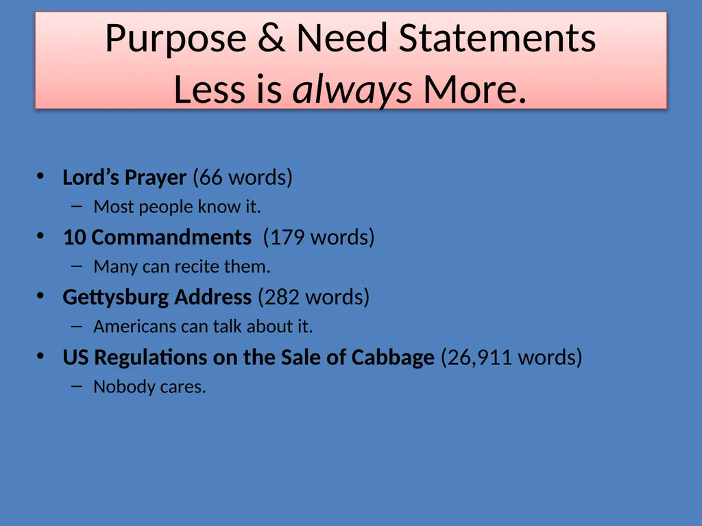 Defining Data Driven Needs for the Project Purpose - slide 9 of 23
