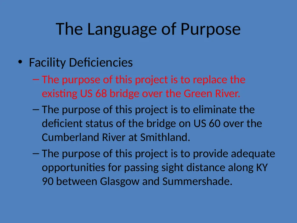 Defining Data Driven Needs for the Project Purpose - slide 19 of 23